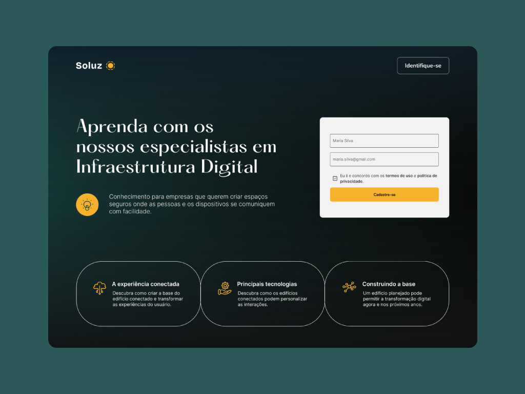 Solução - Cadastro em Duas Etapas