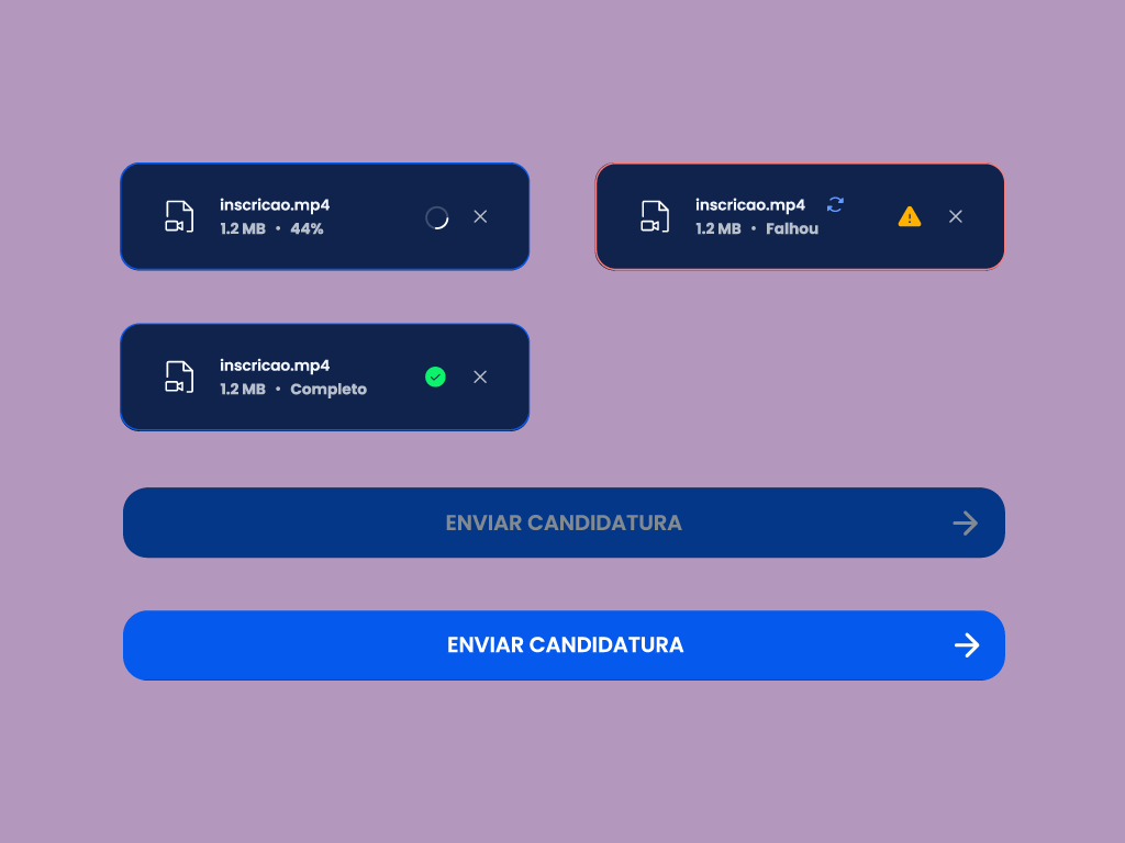 Estados do Upload